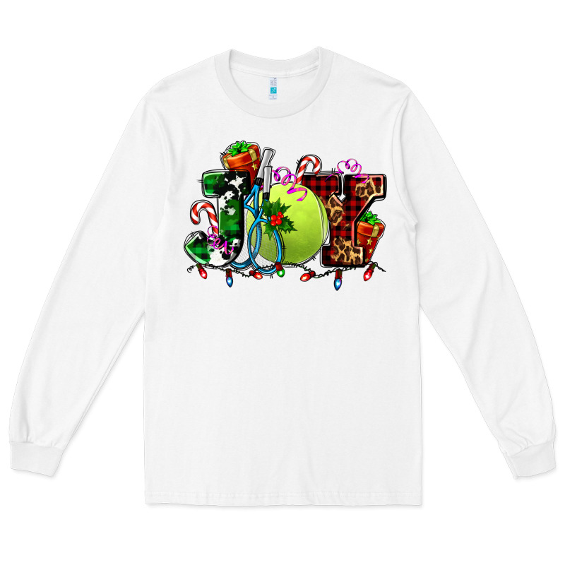 Joy And Tennis Christmas Long Sleeve Tee by AdoDesignShop | Teevron