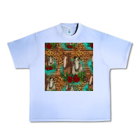 Grape Ice horses with roses seamless pattern Urban Heavy Tee - HRA Design Shop