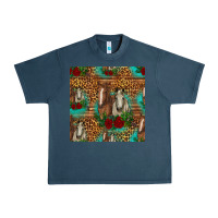 Midnight Navy horses with roses seamless pattern Urban Heavy Tee - HRA Design Shop