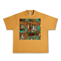 Horses With Roses Seamless Pattern Urban Heavy Tee | Teevron