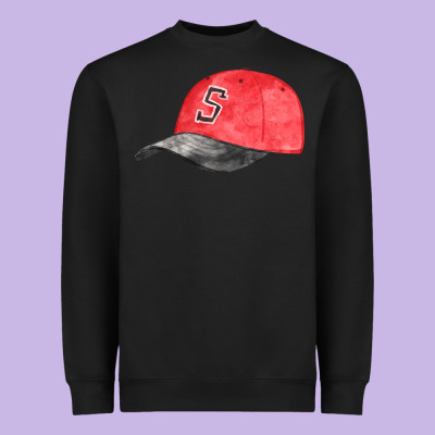 Red Softball Cap Fa Element Heavyweight Sweatshirt Designed By Fadigitalartstudio