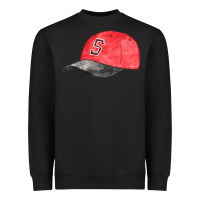 Black red softball cap fa element Heavyweight Sweatshirt - FaDigitalArtStudio