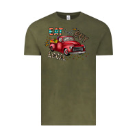 Vintage Olive eat fresh buy local Vintage Tee - CowhideDigitalArt