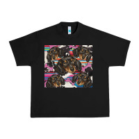 Black dachshund Urban Heavy Tee - BarkalooDesign