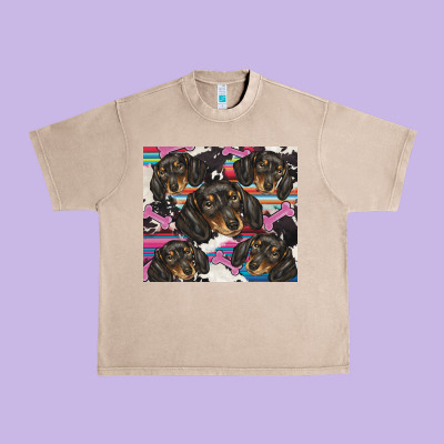 Dachshund Urban Heavy Tee Designed By Barkaloodesign