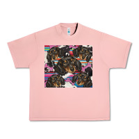Salmon dachshund Urban Heavy Tee - BarkalooDesign