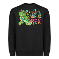 Black Easter Saurus Rex Easter Day Heavyweight Sweatshirt - Neo Western