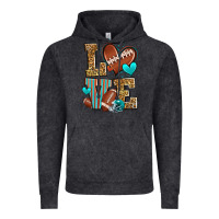 Vintage Black love american football Vintage Hoodie - Zillion Design Studio