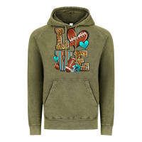 Vintage Olive love american football Vintage Hoodie - Zillion Design Studio