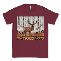 Burgundy reinder Classic Tee - JahusDesignShop