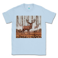 Dusty Blue reinder Classic Tee - JahusDesignShop