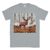 Heather Grey reinder Classic Tee - JahusDesignShop