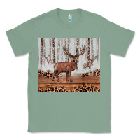 Sage reinder Classic Tee - JahusDesignShop