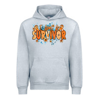 I Am A Survivor Orange Ribbon Kidney Cancer Urban Hoodie | Teevron