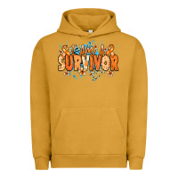 Pigment Peanut Butter I am a survivor orange ribbon Kidney Cancer Urban Hoodie - NancyCooperArtShop