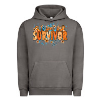 Pigment Tornado I am a survivor orange ribbon Kidney Cancer Urban Hoodie - NancyCooperArtShop