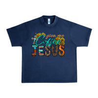 Navy give me coffee jesus Urban Heavy Tee - RacoonDesign