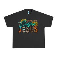 Pigment Black give me coffee jesus Urban Heavy Tee - RacoonDesign