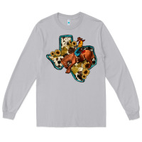 Moon Dust rodeo sunflower texas map Long Sleeve Tee - JahusDesignShop