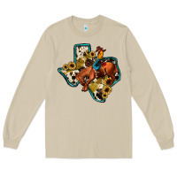 Mushroom rodeo sunflower texas map Long Sleeve Tee - JahusDesignShop