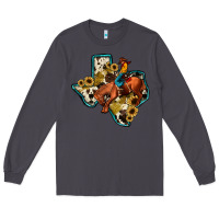 Smoke rodeo sunflower texas map Long Sleeve Tee - JahusDesignShop