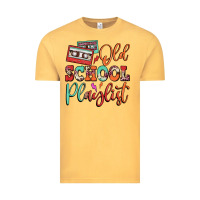 Vintage Mustard old school playlist cassette Vintage Tee - FaDigitalArtStudio