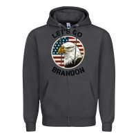 Smoke Lets Go Brandon American Bald Eagle Zipper Hoodie - Jasminsmagicworld