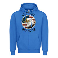 True Royal Lets Go Brandon American Bald Eagle Zipper Hoodie - Jasminsmagicworld