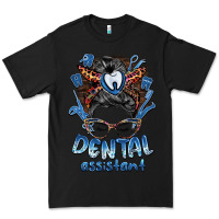 Black dental assistant messy bun Premium Tee - BarkalooDesign