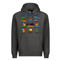Charcoal Heather god says i am autism Premium Hoodie - Artiststas
