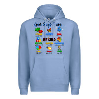 Colony Blue god says i am autism Premium Hoodie - Artiststas