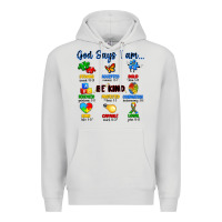 Dove Grey god says i am autism Premium Hoodie - Artiststas