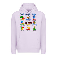 Lilac god says i am autism Premium Hoodie - Artiststas