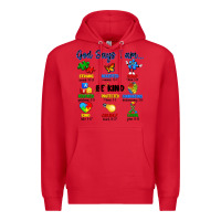 Red god says i am autism Premium Hoodie - Artiststas