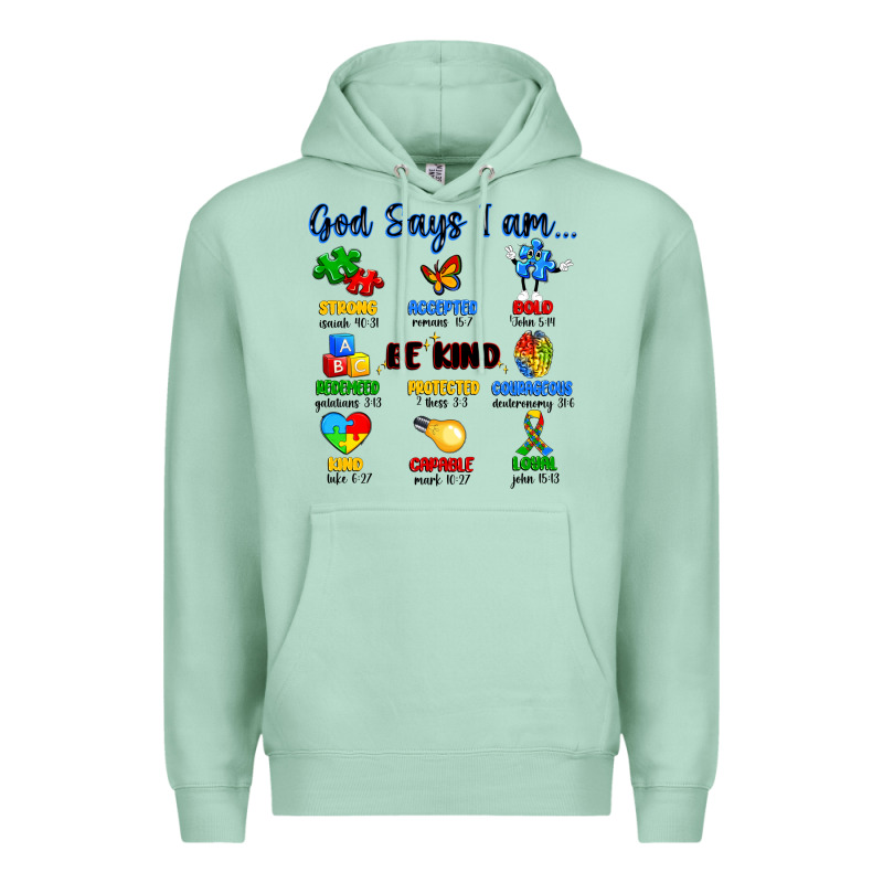 God Says I Am Autism Premium Hoodie by Artiststas | Teevron