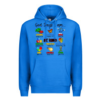 True Royal god says i am autism Premium Hoodie - Artiststas