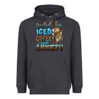 Smoke fueled by iced coffee and anxiety Heavyweight Hoodie - NancyCooperArtShop