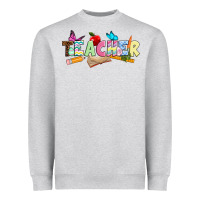 Heather Grey Easter Teacher Easter Day Heavyweight Sweatshirt - Neo Western