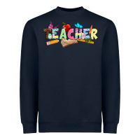 Navy Easter Teacher Easter Day Heavyweight Sweatshirt - Neo Western