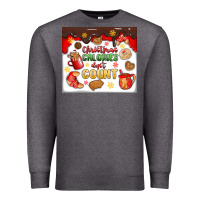 Charcoal Heather christmas calories don't count Premium Sweatshirt - MaliasSmallBusiness