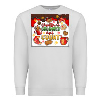 Dove Grey christmas calories don't count Premium Sweatshirt - MaliasSmallBusiness