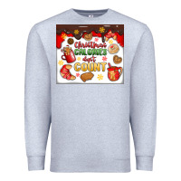 Heather Grey christmas calories don't count Premium Sweatshirt - MaliasSmallBusiness