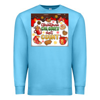 Ocean Blue christmas calories don't count Premium Sweatshirt - MaliasSmallBusiness