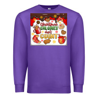 Purple christmas calories don't count Premium Sweatshirt - MaliasSmallBusiness