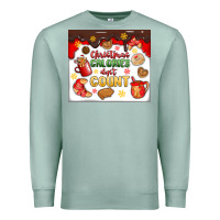 Seafoam christmas calories don't count Premium Sweatshirt - MaliasSmallBusiness