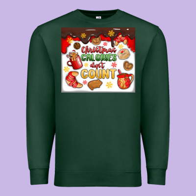 Christmas Calories Don't Count Premium Sweatshirt Designed By Maliassmallbusiness