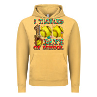 Vintage Mustard i tackled 100 days of school softball Vintage Hoodie - Zillion Design Studio