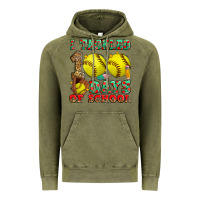 Vintage Olive i tackled 100 days of school softball Vintage Hoodie - Zillion Design Studio