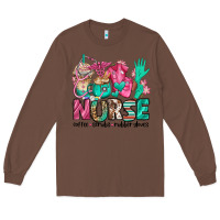 Chestnut nurse coffee scrubs rubber gloves Long Sleeve Tee - Jasminsmagicworld