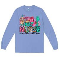 Colony Blue nurse coffee scrubs rubber gloves Long Sleeve Tee - Jasminsmagicworld